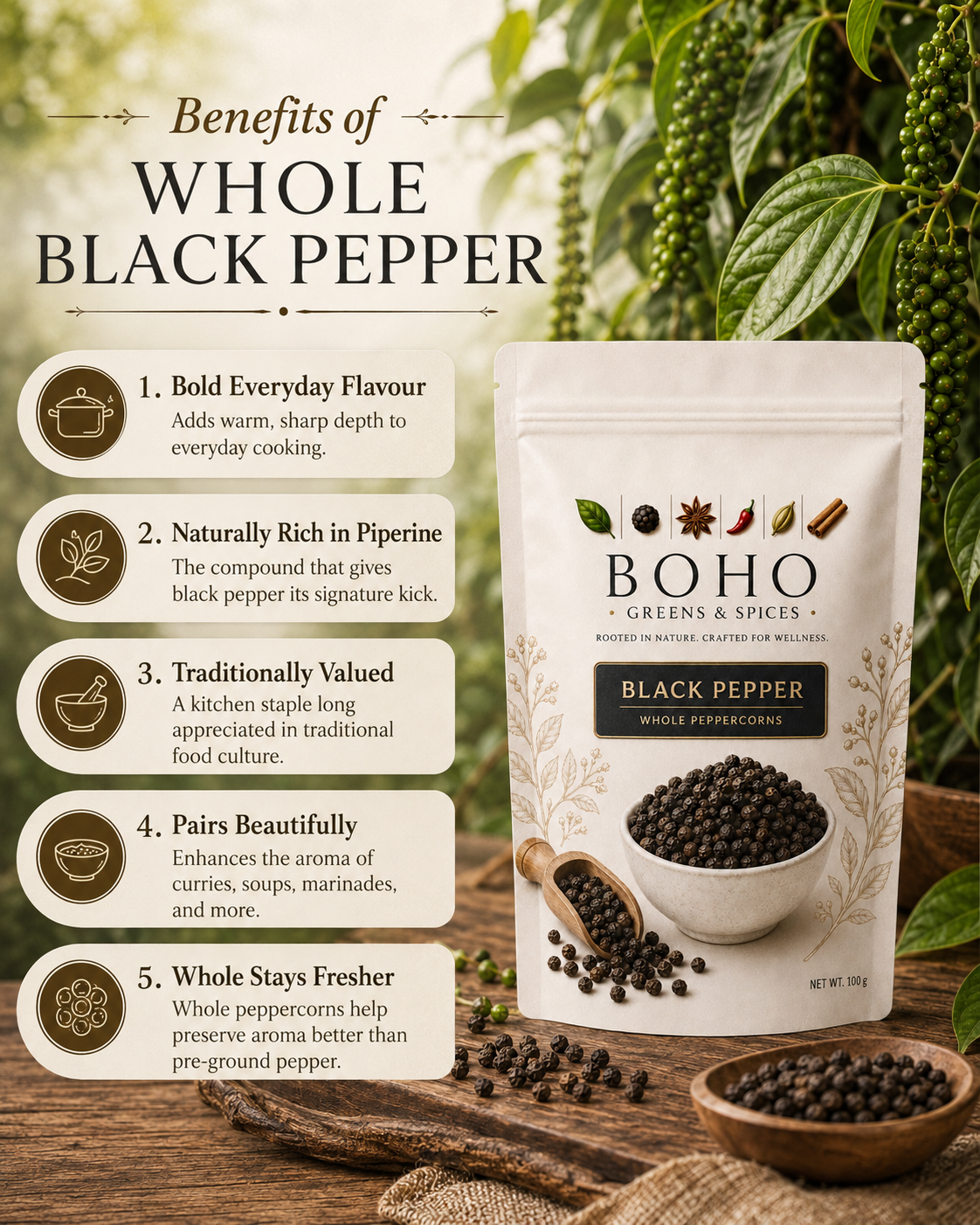 Black Pepper – Whole