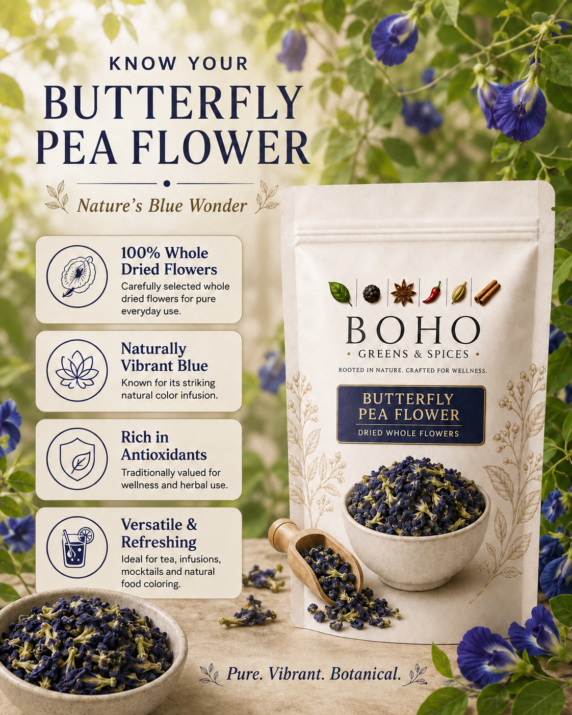 Butterfly Pea Flower – Dried